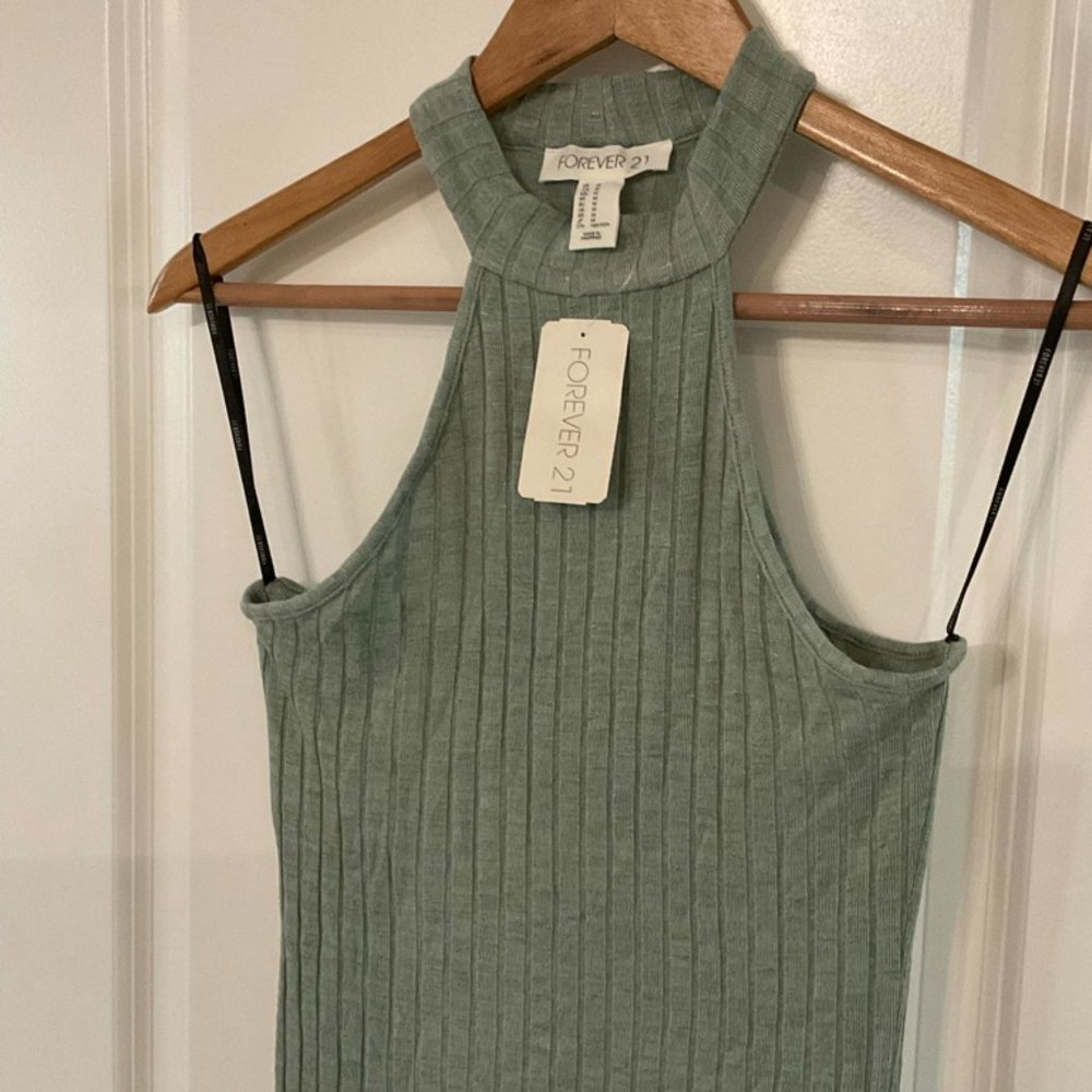 NWT Mint Ribbed Dress - Picture 4 of 4